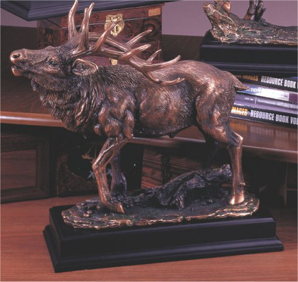 Elk Sculptural Statue 14" High